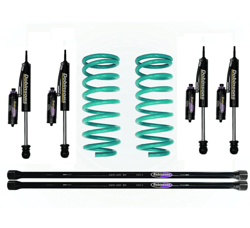 Dobinsons MRR 3-Way Adjustable 1.5-2.5 inch Lift Kit for Landcruiser 100 Series (98-07 Gas models) - Black/Teal