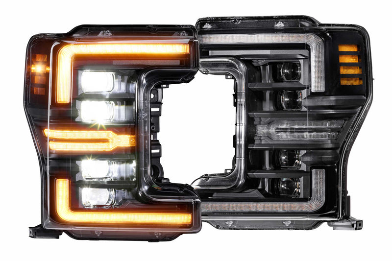 Ford Super Duty (2017-2019): XB LED Headlights (Gen 2) (Amber DRL)
