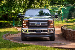 Ford Super Duty (2017-2019): XB LED Headlights (Gen 2) (Amber DRL)