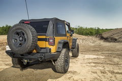 Rugged Ridge 11546.20 - XHD Rear Bumper Textured Black 07-18 Jeep Wrangler