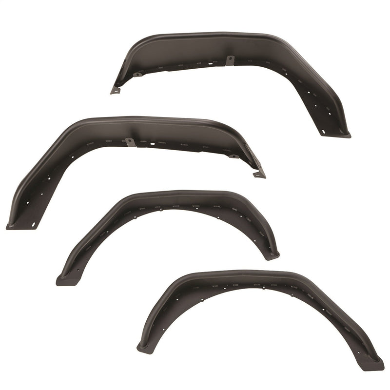 Rugged Ridge 11615.73 - HD Steel Tube Fenders Full Set Black 18-19 JL