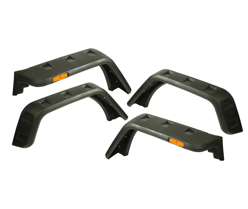 Rugged Ridge 11640.09 - Hurricane Fender Flare Kit EU Textured 07-18 Jeep Wrangler JK