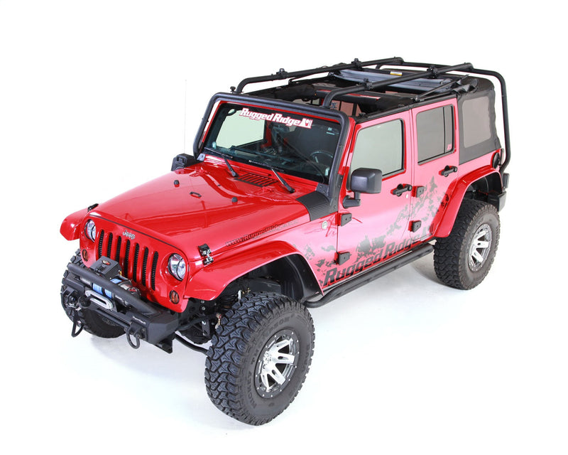 Rugged Ridge 11703.02 - Roof Rack 07-18 Jeep 4-Door Jeep Wrangler