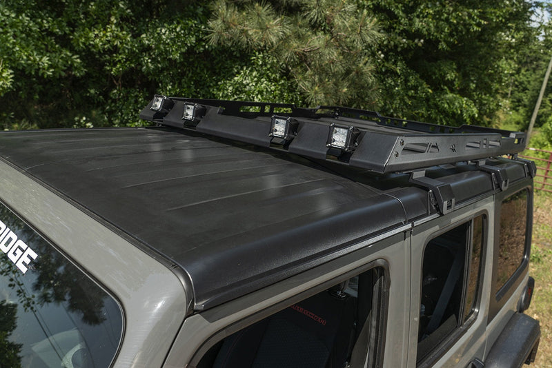 Rugged Ridge 11703.04 - Roof Rack with Basket 18-20 Jeep Wrangler JL 4Dr Hardtops