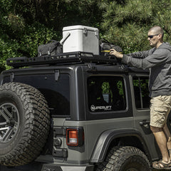 Rugged Ridge 11703.04 - Roof Rack with Basket 18-20 Jeep Wrangler JL 4Dr Hardtops