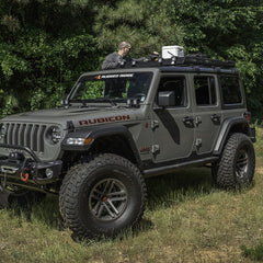 Rugged Ridge 11703.04 - Roof Rack with Basket 18-20 Jeep Wrangler JL 4Dr Hardtops