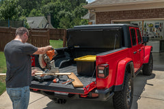 Rugged Ridge 13550.24 - Armis Hard Folding With LINE-X Bed Cover 2020 JT