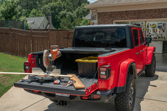 Rugged Ridge 13550.24 - Armis Hard Folding With LINE-X Bed Cover 2020 JT