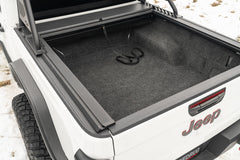 Rugged Ridge 13550.35 - 20-22 Jeep Gladiator w/Trail Rail Sys Armis Tonneau Cover w/Max Track - Tex. Blk