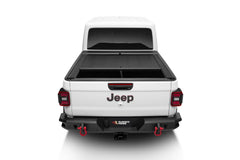 Rugged Ridge 13550.35 - 20-22 Jeep Gladiator w/Trail Rail Sys Armis Tonneau Cover w/Max Track - Tex. Blk