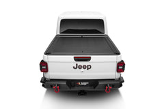 Rugged Ridge 13550.35 - 20-22 Jeep Gladiator w/Trail Rail Sys Armis Tonneau Cover w/Max Track - Tex. Blk