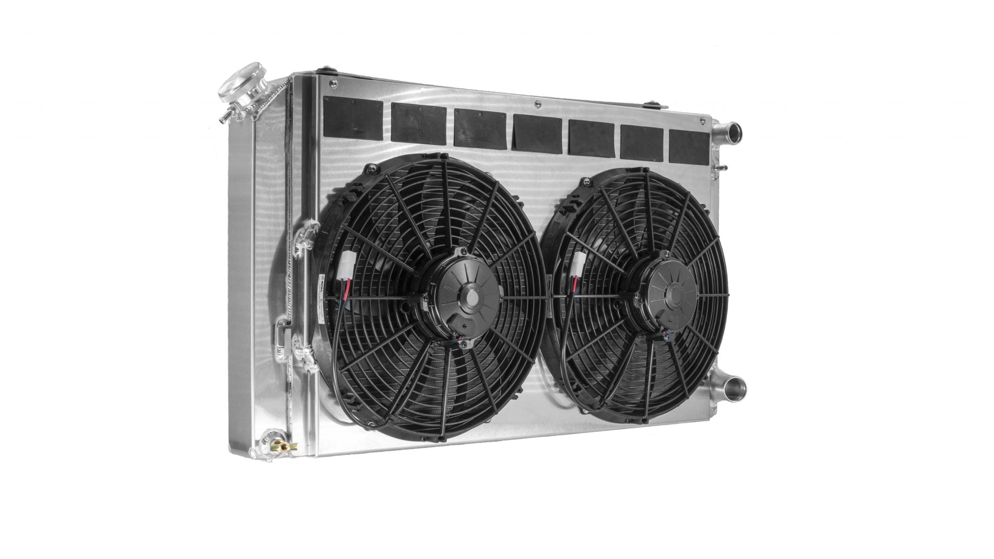 Chevrolet Camaro 70-81 Pontiac Firebird 70-74 LS Double Pass Radiator w/ Dual 13 Inch Spal Fans C&R Racing