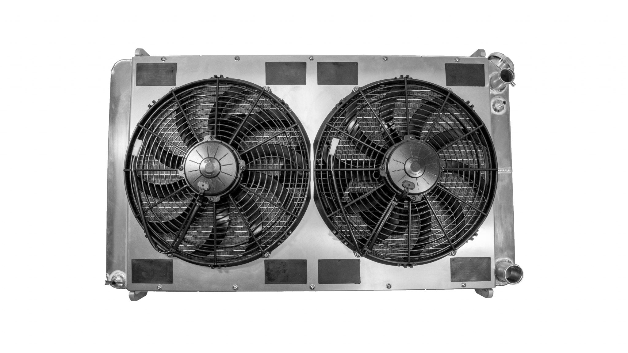 Chevrolet C10 Truck 73-87 SB/BB Radiator Module w/ Dual 16 Inch Spal Fans C&R Racing