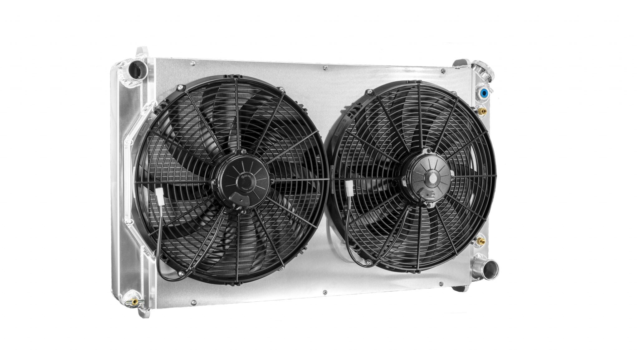 Chevrolet C10 Truck 73-87 SB/BB Radiator Module w/TOC and Dual 16 Inch Spal Fans C&R Racing