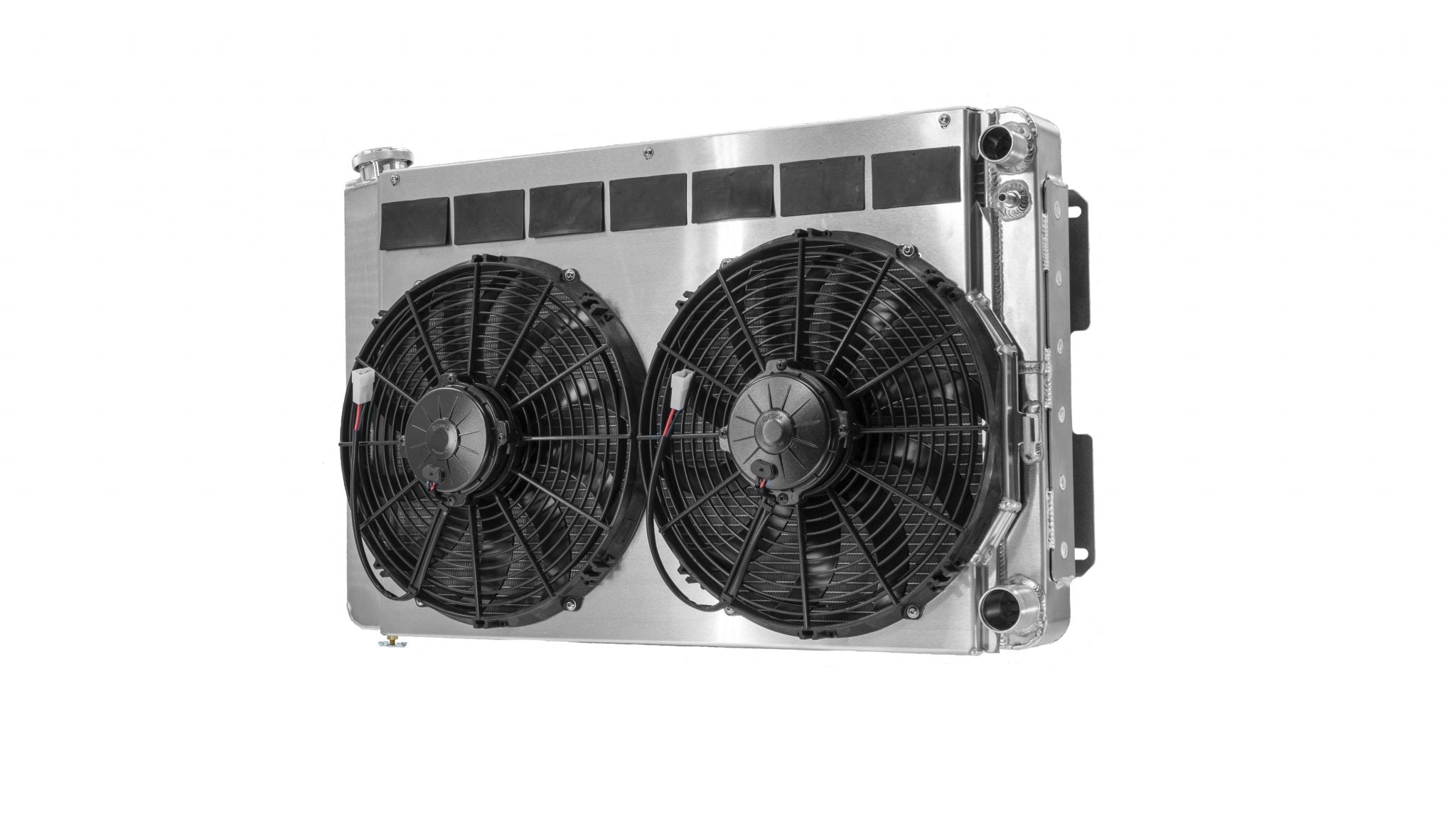Chevrolet Camaro Pontiac Firebird 67-69 LS Double Pass Radiator Module w/ Dual 13 Inch Spal C&R Racing
