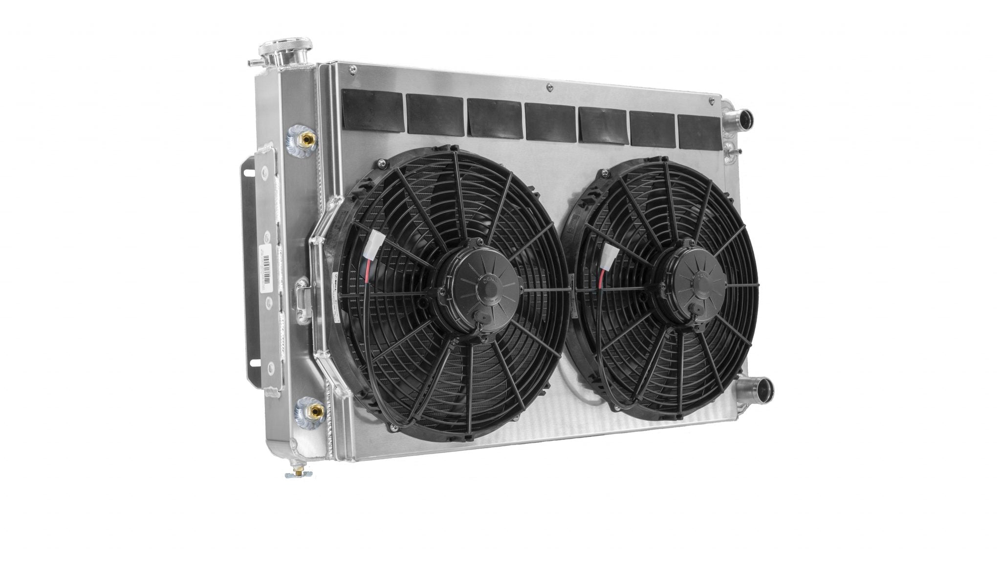 Chevrolet Camaro Pontiac Firebird 67-69 LS Double Pass Radiator Module w/TOC and Dual 13 Inch Spal Fans C&R Racing
