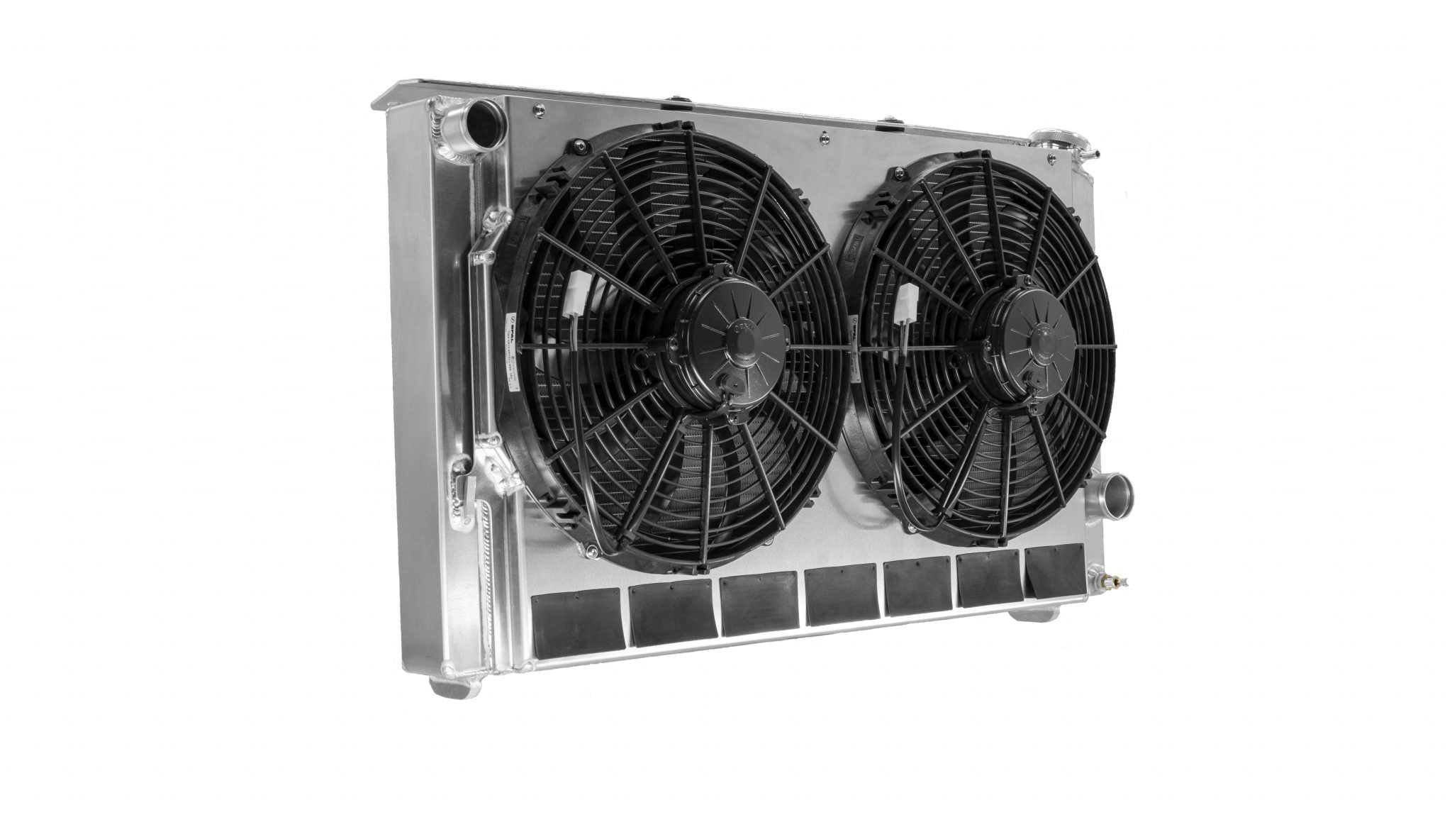 Chevrolet Camaro 82-92 SB/BB Single Pass Radiator Module w/ Dual 13 Inch Spal Fans C&R Racing