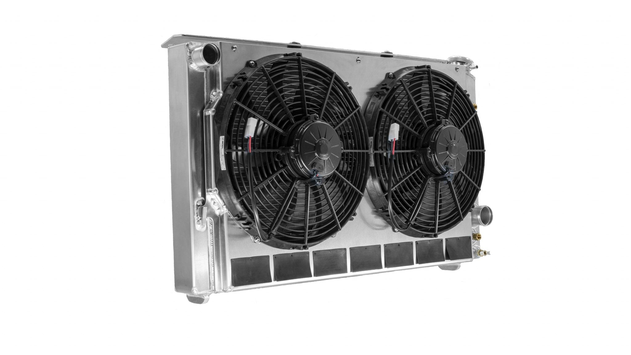 Chevrolet Camaro 82-92 SB/BB Single Pass 82-92 SB/BB Radiator Module w/ TOC and Dual 13 Inch Spal Fans C&R Racing