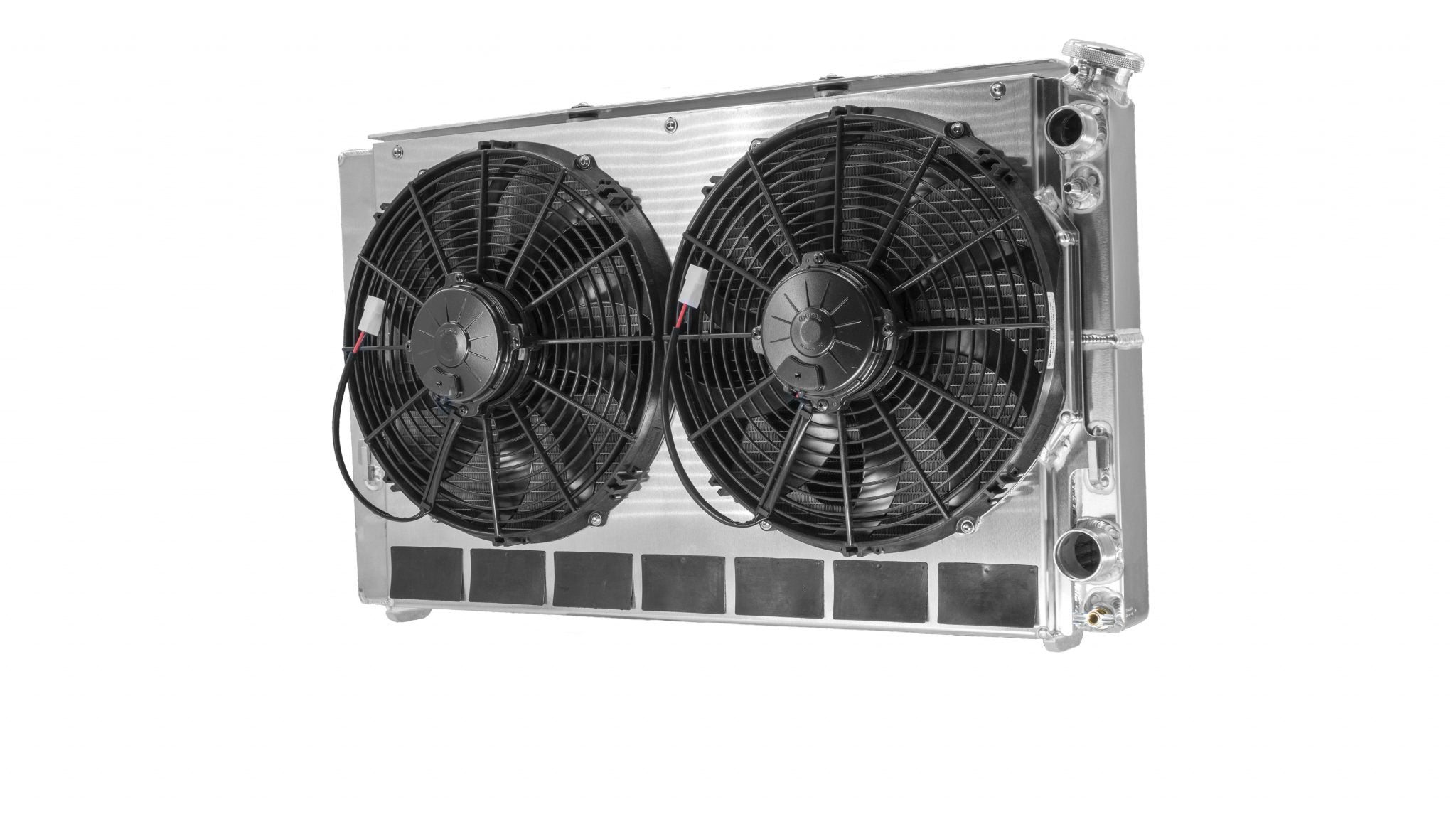 Chevrolet Camaro 82-92 LS Dual Pass Radiator Module w/ Dual 13 Inch Spal Fans C&R Racing