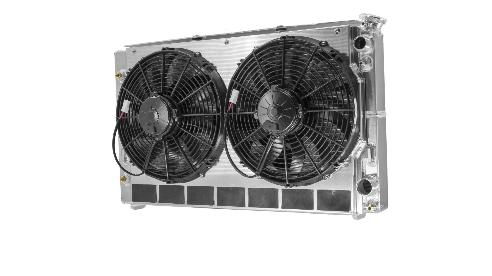 Chevrolet Camaro 82-92 LS Dual Pass Radiator Module w/ TOC and Dual 13 Inch Spal Fans C&R Racing