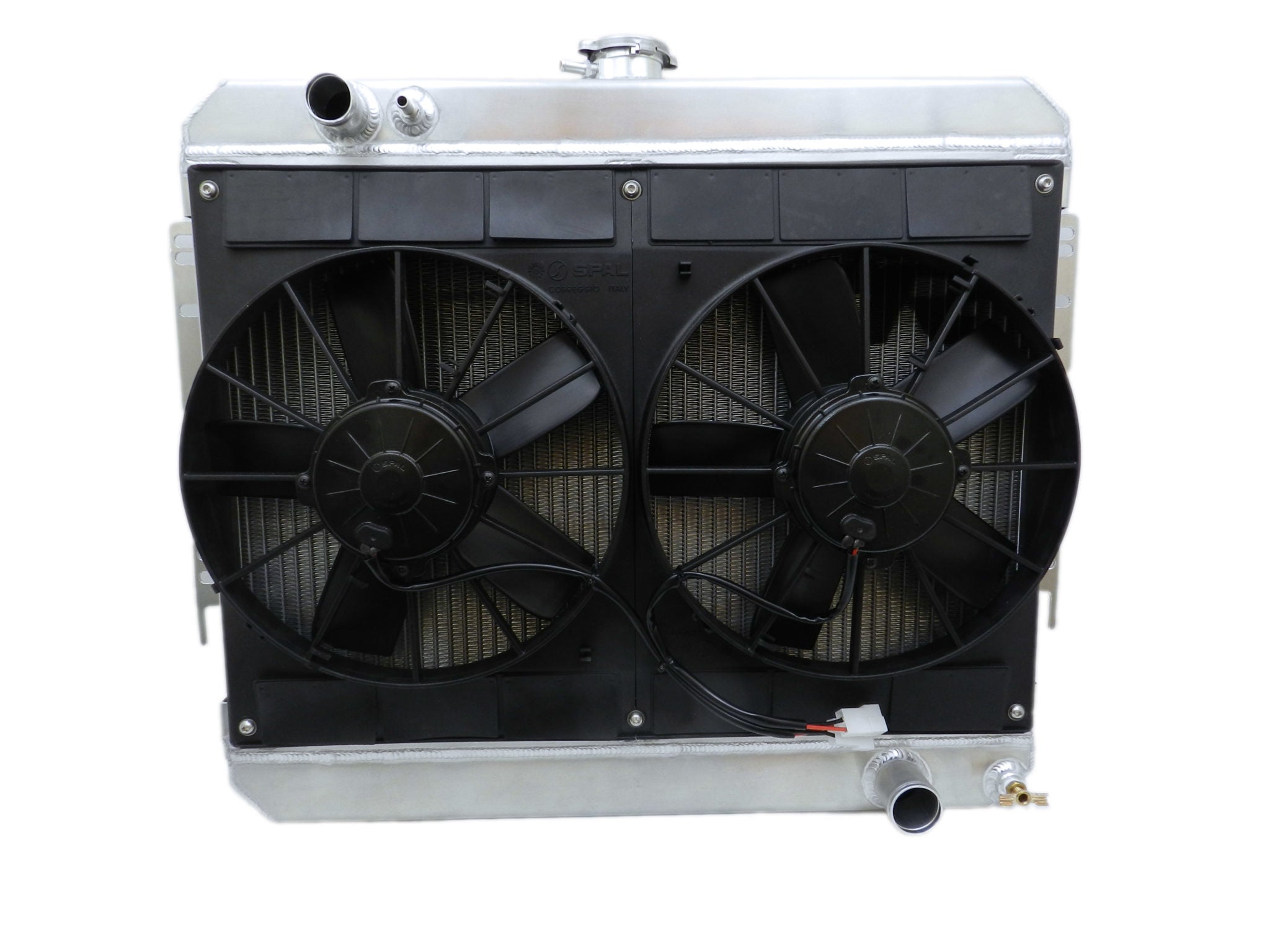Chevrolet Chevelle El Camino Module 64-65 LS Downflow w/Spal Dual 11 in Fans