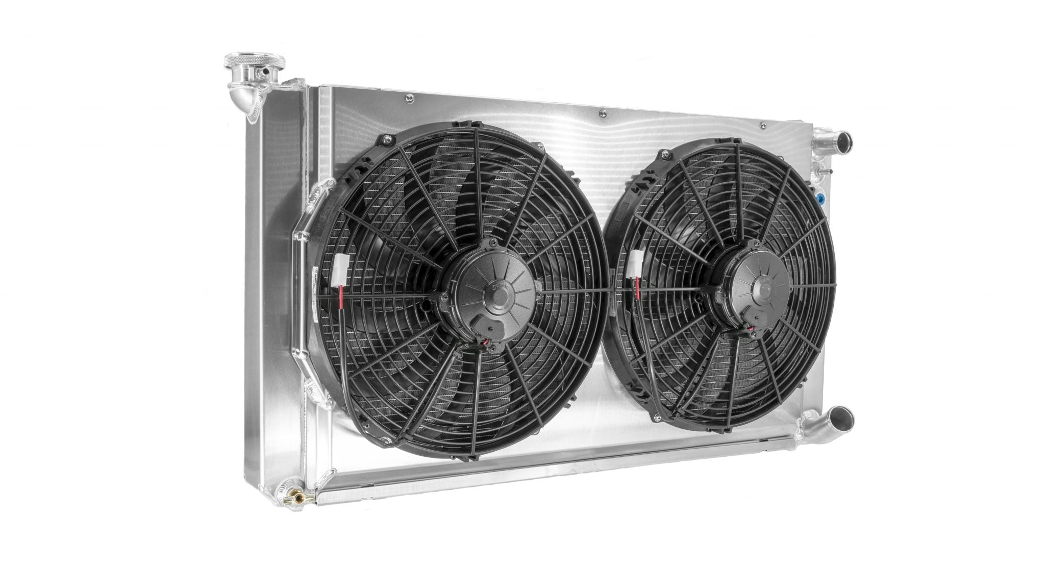 Chevrolet C10 Truck 67-72 LS Radiator Module w/ Dual 14 Inch Spal Fans C&R Racing
