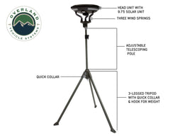 Overland Vehicle Systems Wild Land Camping Gear - UFO Solar Light Pods & Speaker Universal