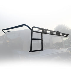 Ford Bronco Overland Rack System With Integrated Step and Light Bar Mount