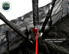 Nomadic 3 Extended Roof Top Tent - Dark Gray Base With Green Rain Fly & Black Cover with - Black Aluminum Base, Black Ladder