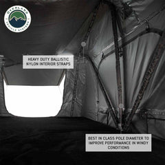 HD Nomadic N3S - Soft Sided Roof Top Tent, 3 Person, Grey Body & Green Rainfly