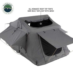 HD Nomadic N3S - Soft Sided Roof Top Tent, 3 Person, Grey Body & Green Rainfly