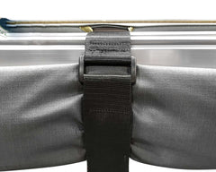 HD Nomadic 270 - Awning, Wall 1, 2 & 3, Passenger Side, Grey Body, Green Trim & Black Travel Cover