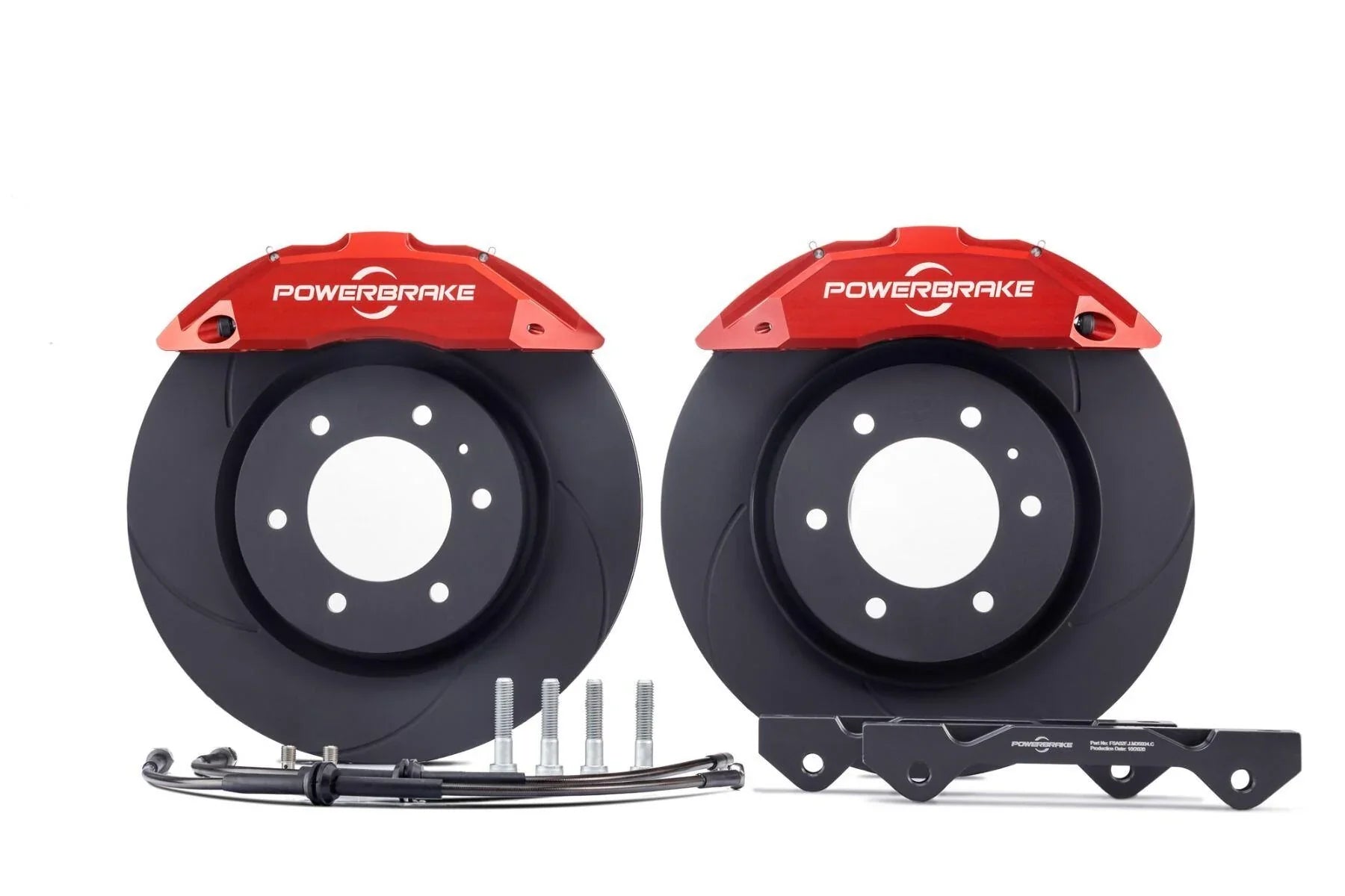 POWERBRAKE | Tundra 3rd Gen 2022-Current X1 Big Brake Kit Stage 1 Kit (TOY422RED)