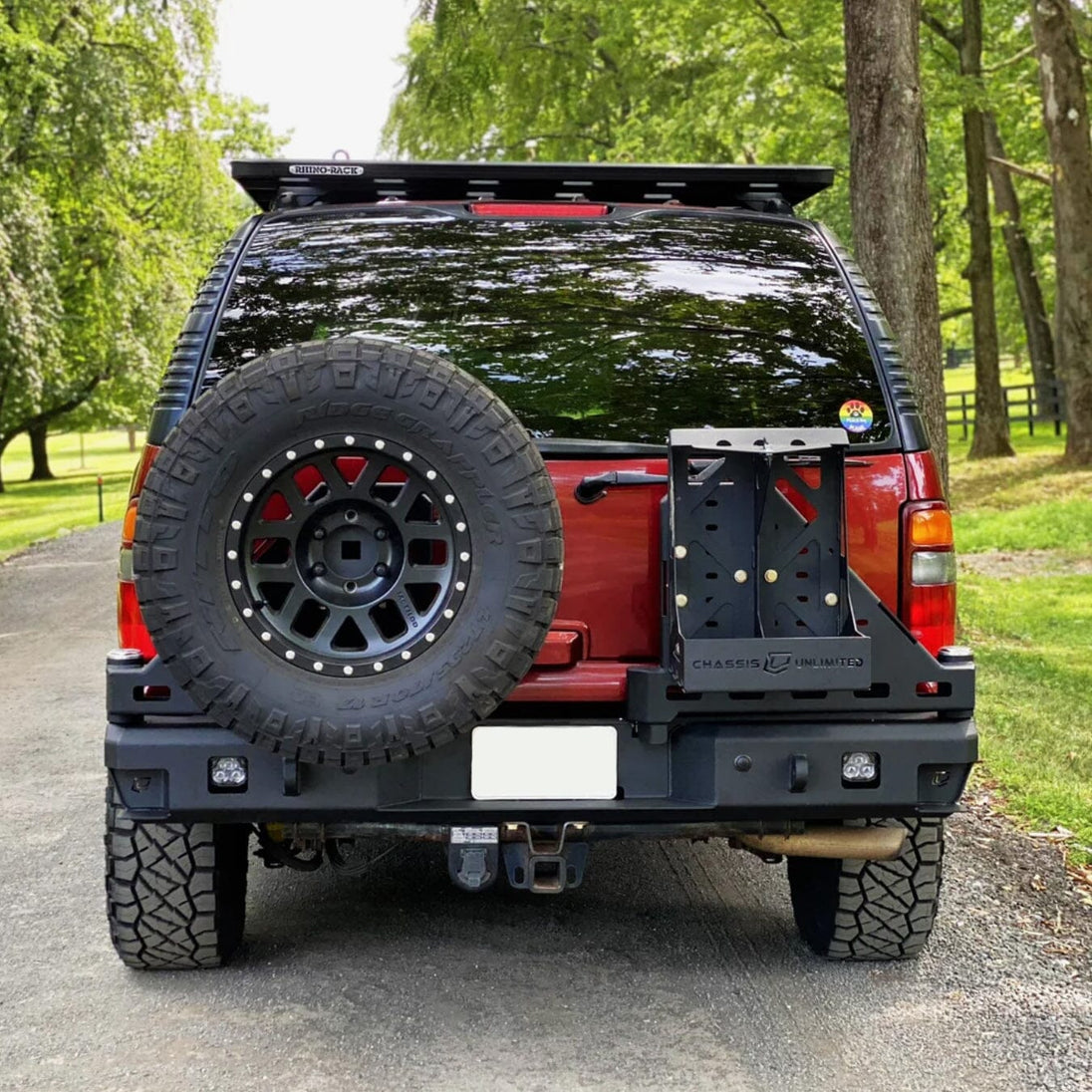 2000-2006 Chevy/GM SUV Octane Dual Swing Out Rear Bumper by Chassis Unlimited Inc. 
