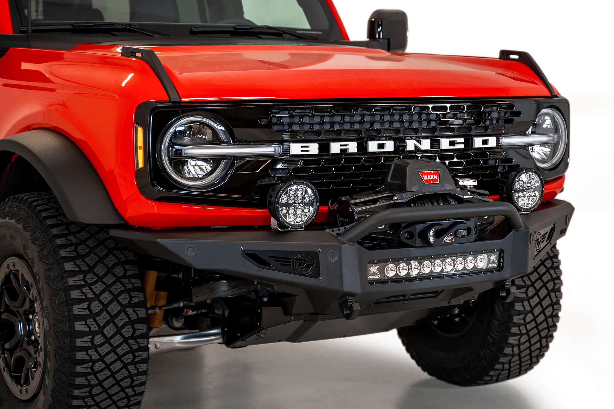 2021-2025 Ford Bronco Rock Fighter Winch Front Bumper