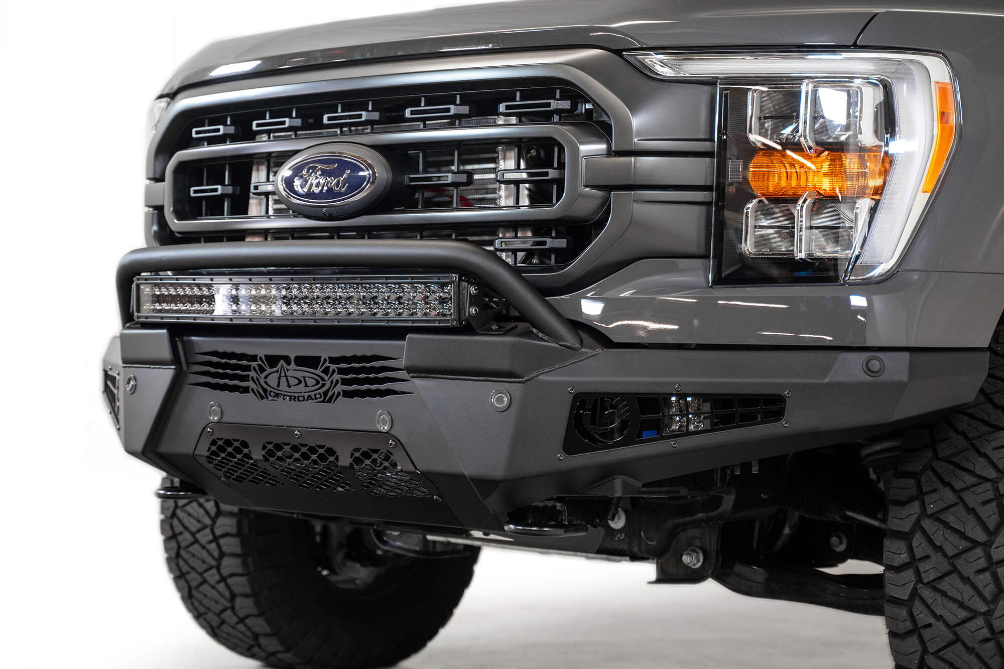 2021-2023 Ford F-150 HoneyBadger Front Bumper w/ Top Hoop