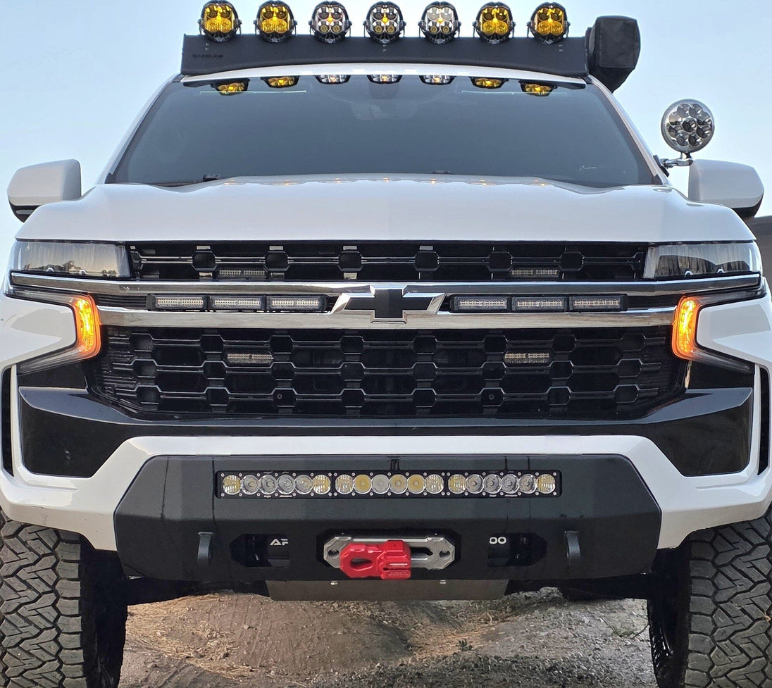 2021-2024 CHEVY TAHOE Z71 PROLITE FRONT WINCH BUMPER Chassis Unlimited Inc. 