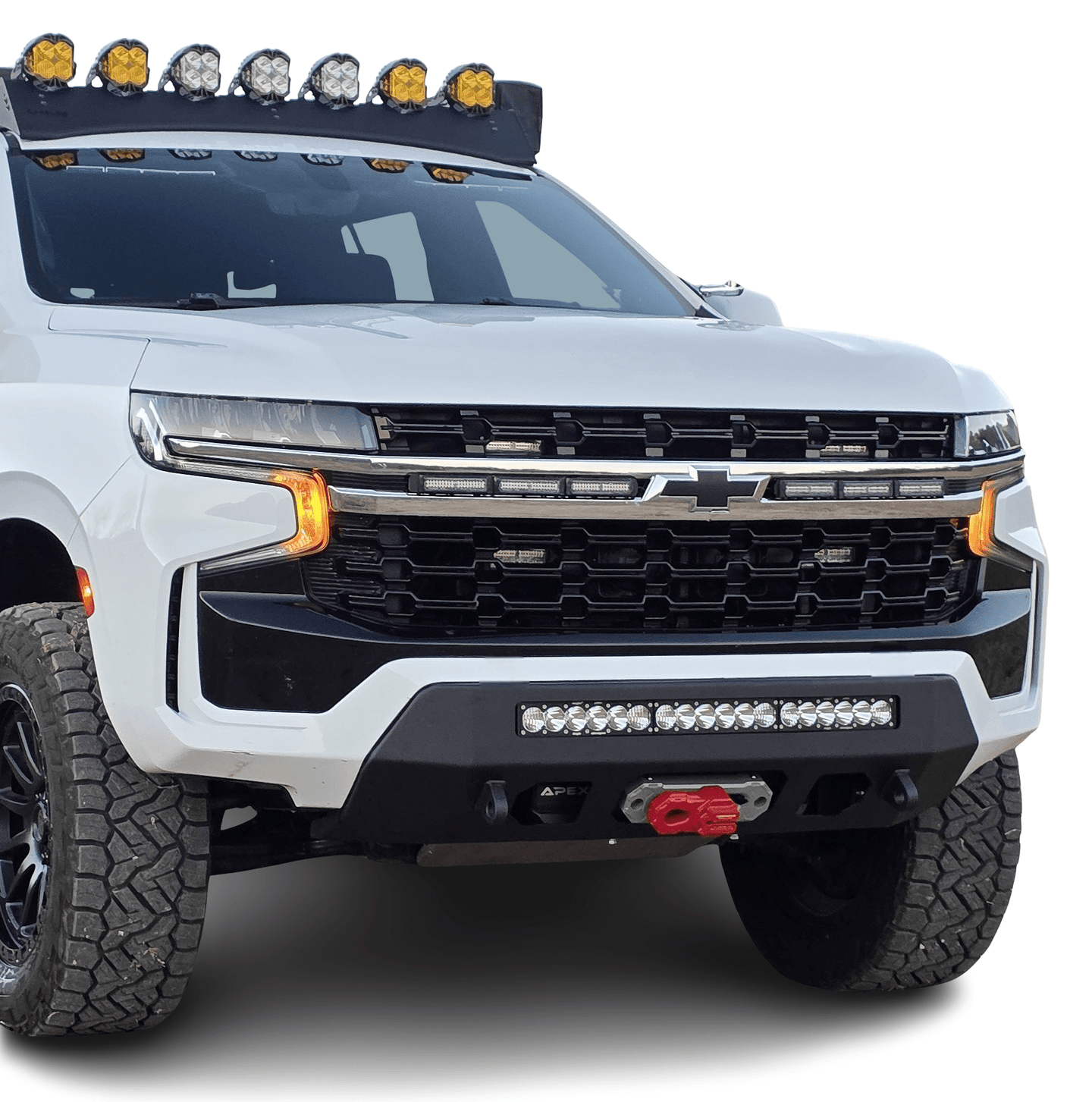 2021-2024 CHEVY TAHOE Z71 PROLITE FRONT WINCH BUMPER Chassis Unlimited Inc. 