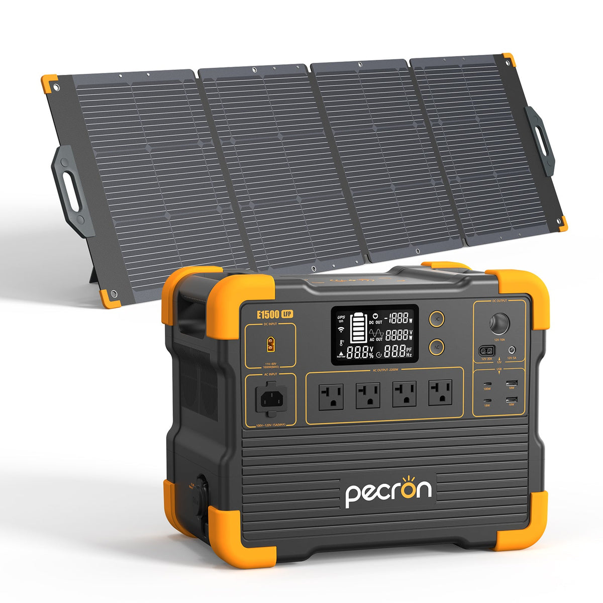 PECRON E1500LFP Solar Generator Kit