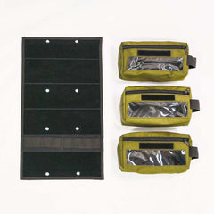 Up-Cycled 90L Organizing Kit Panel + Three Pouches (Fits 90L Lid)