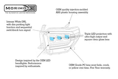 Toyota Tundra (14-20): XB LED Headlights White DRL