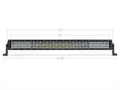 32" Lower Bumper Hidden LED Light Bar Brackets Kit For 2014-2022 Chevy Colorado