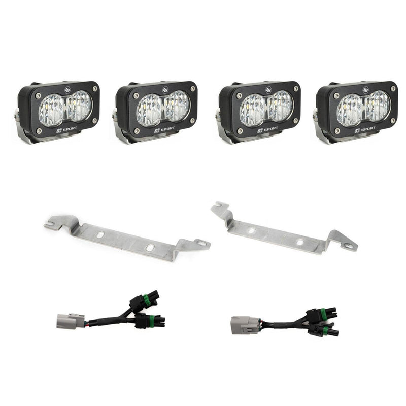 S2 Sport OEM Fog Light Replacement Kit 2025-On Toyota 4Runner TRD Pro/Trailhunter Clear Baja Designs