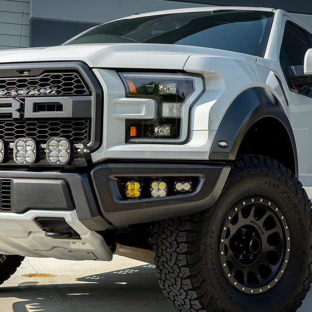 Raptor Fog Light Kit 17-18 F-150 Raptor Fog Pocket Kit Baja Amber SAE Sportsmen Baja Designs 12 x 12 x 12 in / Baja Amber