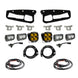 Bronco Baja Amber SAE Fog Pocket Kit 21-Up Ford Bronco Baja Designs 12 x 10 x 8 in / Baja Amber/White