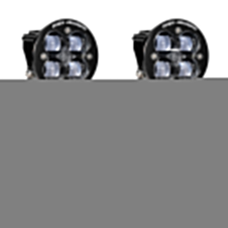Jeep JK Squadron-R SAE Fog Pocket Light Kit OE Bumper (Clear)-Jeep 2007-09 Wrangler JK Baja Designs