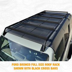 Ford 2021-22 NEW Bronco - 4 Door Full Roof Rack w/ Black Cross Bars-V2