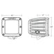 Rigid D-Series SAE Fog Yellow/White Pair Chassis Unlimited Inc. 