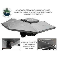 HD Nomadic 270 - Awning W/Extended Poles For High Roof