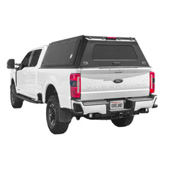 Overland Vehicle Systems Expedition Truck Cap With Full Wing Doors, Front Rear Windows & 3rd Brake Light